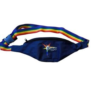 Tampa Bay Rays Fanny Pack Rainbow Strap Waist Bag Festival Travel Gift OSFA
